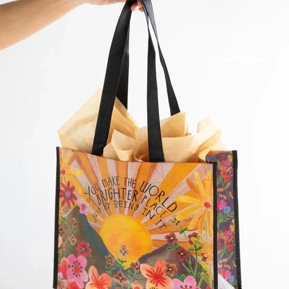 “Live Happy” Reusable Bags| set of 2 - Picture 10 of 10